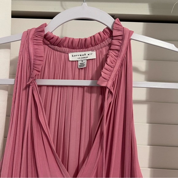 CURRENT AIR Cara Sleeveless Pleated Mini Dress in Pink - Picture 5 of 6